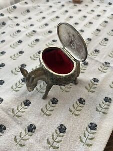 Vintage Brass Donkey Trinket