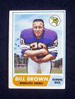 1968 TOPPS SET BREAK Bill Brown #133 Minnesota Vikings VG-EX