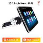 Single 1 DIN Android 13 Rotatable Car Stereo Radio GPS Wifi 10.1'' Touch Screen