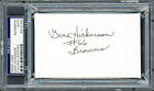 GENE HICKERSON AUTOGRAPHED SIGNED 3X5 INDEX CARD BROWNS BLACK PEN PSA/DNA 211341