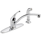 Delta Foundations Kitchen Faucet with Spray in Chrome - Certified Refurbished