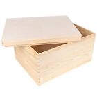 Large XXL Wooden Box Storage Box Trunk | 11.8x7.87x5.51 in | Pressed Lid