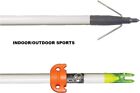 AMS Fiberglass Shaft WITH RIVER POINT ( TWO Bowfishing Arrow ) - White