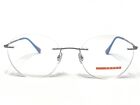 NEW Prada Linea Rossa VPS52I 7CQ-1O1 Silver Rimless Eyeglasses Frames 52/19~140