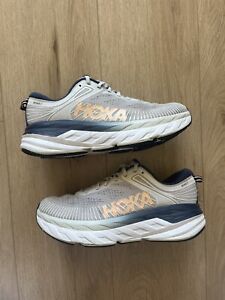 Hoka One One Women’s Bondi 7 Lunar Rock Running Shoes Size W10/M8.5 1110519-LRBI