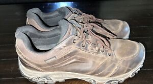 Merrell Shoes Mens 12 Moab J91825 Brown Leather Waterproof Read Description