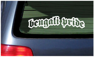 Bengali Pride India Bangladesh Kolkata car window fun sticker asia decal vinyl