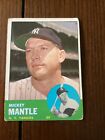 Mickey Mantle HOF topps 1963. #200  VG-EX condition. Original owner.