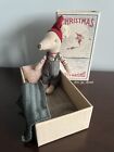 Retired, Discontinued Maileg Christmas Mouse Big Brother Matchbox With Bedding