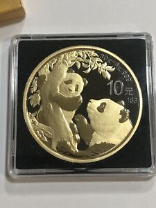 10 Yuan Golden Ring Edition - Panda China 30 Gram Silver 2021
