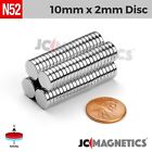 10mm x 2mm N52 Super Strong Round Disc Rare Earth Neodymium Magnets 10x2mm