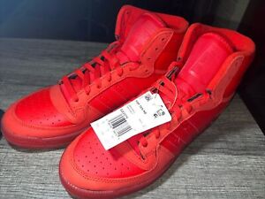 NEW NWOB Adidas Originals Top Ten Hi GX2079 Men's Vivid Red Sneakers Shoes 10.5