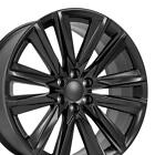 24 inch Satin Black 4869 Rims SET Fits Sierra Yukon Cadillac Escalade Sport (For: 2024 Cadillac Escalade)