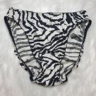 Vintage Zebra Panty Nylon Spandex Sissy Bikini Soft Brief Size Small Hip 33-37