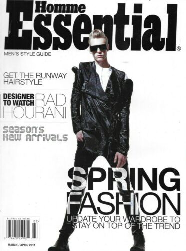 Homme Essential Magazine Spring Fashion Runway Hairstyle Rad Hourani Style 2011.