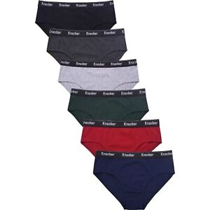6 Pack Men's ULTRA Cotton Knocker Bikini Brief TBand Underwear Assorted Colors
