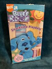 Blue’s Room - Snacktime Playdate VHS 2004 Nick Jr Nickelodeon Cartoon Film