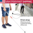 Folding Blind Cane Walking Stick With Red Reflective Tape For The Blind