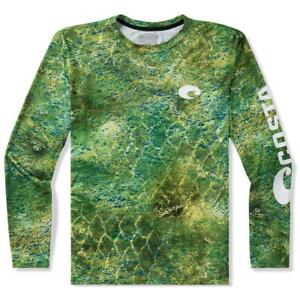 40% Off Costa Tech Mossy Oak Fishing Sun Shirt | Green | UPF 50