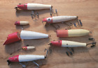 Lot #8, Old Wood Fishing Lures, Creek Chubs, Jointed