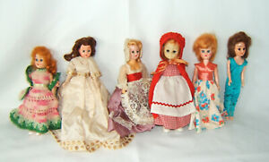 Lot of Vintage 1960's Sleepy Eye Dolls Arco Gas Station+ Others Plastic Need TLC