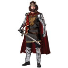 King Arthur Adult Costume Medieval Knight Renaissance Musketeer Deluxe Mens