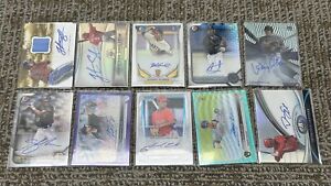 Topps Bowman MLB Auto Lot 40 Cards Vet and Rookies  ALL AUTO