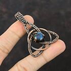 Labradorite Gemstone Jewelry Copper Gift For Love Wire Wrapped Star Pendant 2.2