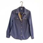 Cabi Womens Small 4299 Workshop Shacket Jacket Button Front Western Denim Blue