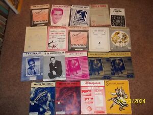 New ListingLot of 19 Vintage Sheet Music 1956 - 1957