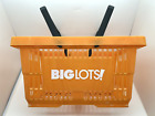 BIG LOTS Hand Shopping Basket With Handles - Plastic, Full Size, Grocery Tote