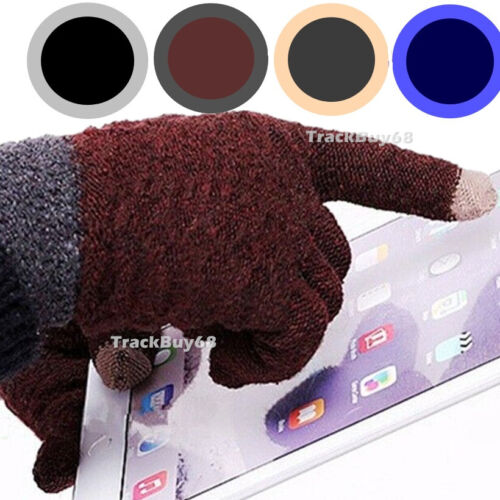Men Women Winter Snow Gloves Touchscreen Windproof Warm Gifts Thick Knit Thermal