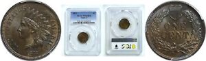 New Listing1873 Indian Head Cent PCGS MS-64 RB CAC Open 3