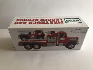 Hess Fire Truck & Ladder Rescue Vehicles 2015 New NIB Collectible With Box