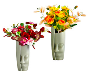 Ceramic Flower Vase - Handmade Home Decor Pottery Flower Clay Pot