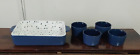 New ListingLa Rochelle 8 Pc. Blue Ceramic Heat Resistant Non-Stick Bakeware Set