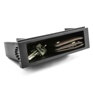 New ListingSingle Din SUV Stereo Radio Dash Cup Holder Storage Box Keys CD Case Part US