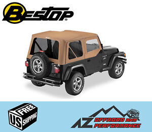 Bestop Sailcloth Replace A Top Half Door Tint Spice For 97-02 Wrangler TJ (For: Jeep Wrangler)