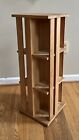 NAPA VALLEY wood wooden rotating storage display carousel CD 132 CDs DVD 96 DVDs