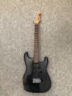 Squier Stratocaster Strat Project Black Body And Neck Only AS-IS