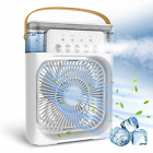 Mini Portable Fan Cooling Air - 3 in 1 LED Night Light Water Mist  Air Humidifie