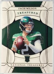 Zach Wilson 2021 National Treasures No. TRC-2  Treasured Rookies /99