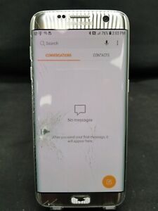 Samsung Galaxy S7 edge 32GB Silver SM-G935T (T-Mobile) Damage See Detail MD7969