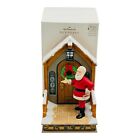 Hallmark Decking The Door Christmas Ornament NEW IN BOX Magic Cord Light Santa