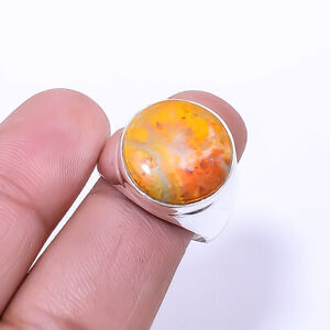Bumble Bee Jasper - Indonesia Gemstone 925 Sterling Silver Ring S.8.5 R949427844