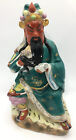 Vtg Chinese porcelain Dragon Guan Gong Guan Yu 14
