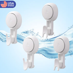 TAILI 4-Pack Suction Cup Hooks Combined Suction Cups Heavy Duty Shower Hooks