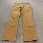 Carhartt Pants Men's 31 Double Knee Faded Brown 103334 Distressed Size 31x32