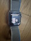 apple watch series 7 45mm gps cellular unlocked (screen has crack but works)