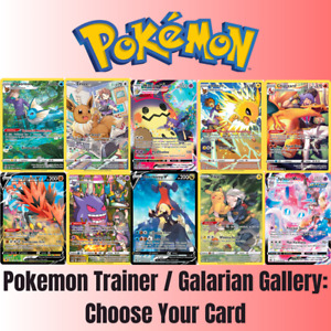 Pokemon Trainer Gallery: Choose Your Card! English NM Full Art Galarian GG TG